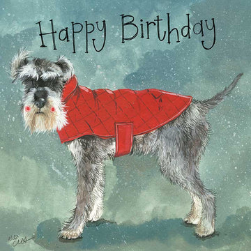 Henry the Schnauzer Birthday Card